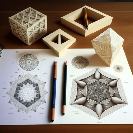 Da Vinci School - Sacred Geometry art student