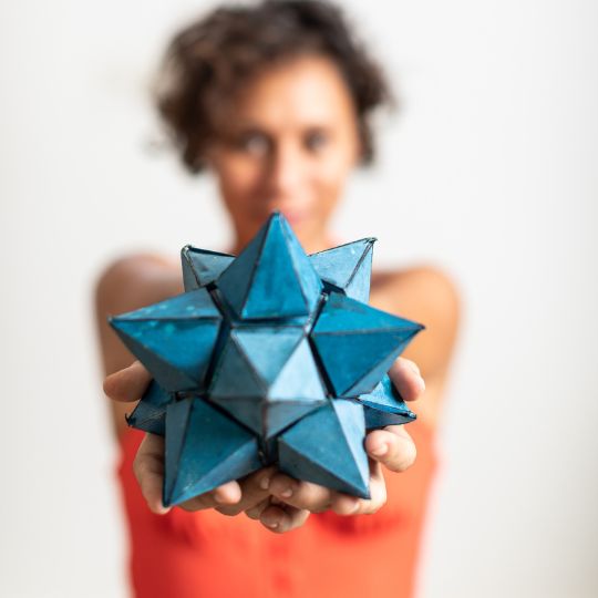 Da Vinci School - stellated dodecahedrons heike bielek